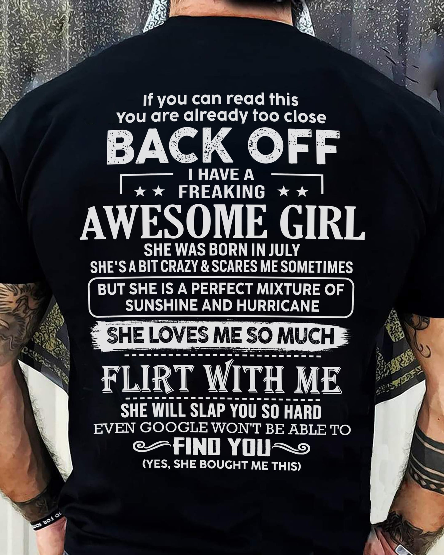 July – Awesome Girlfriend Born In July – Special gift for your Boyfriend – TOP07 (SKU06-17-07)