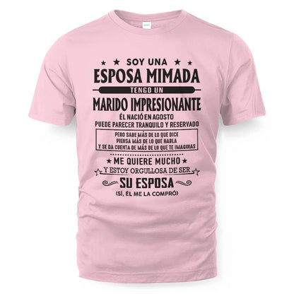 Agosto – Esposo increíble nacido en agosto – Regalo especial para tu esposa – TOP08 (SKU03-11-08)