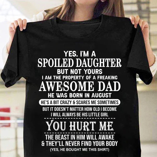 August – Awesome Dad Born In August – Special Gift For Your Daughter – TOP08 (SKU10-121-08)