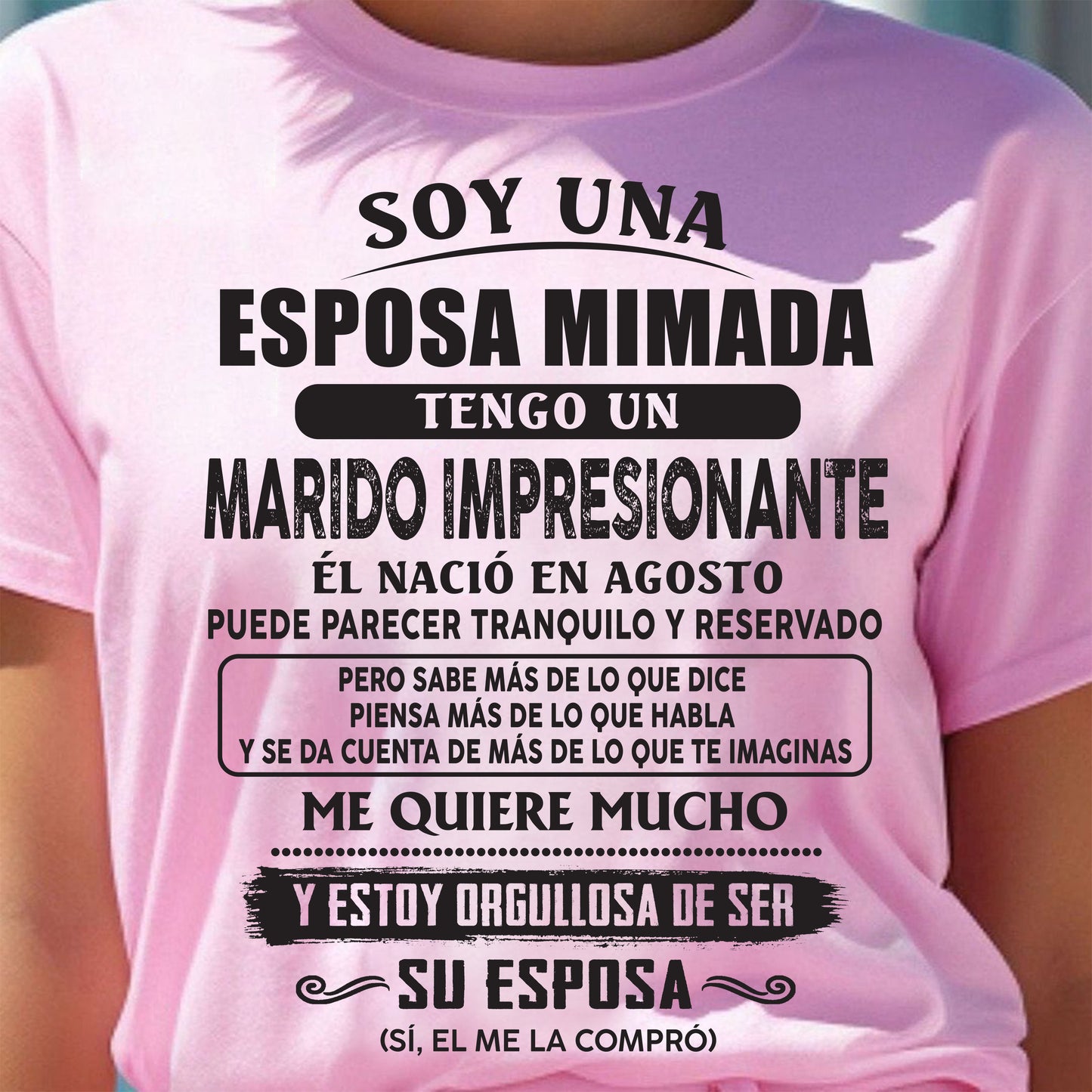 Agosto – Esposo increíble nacido en agosto – Regalo especial para tu esposa – TOP08 (SKU07-176-08)
