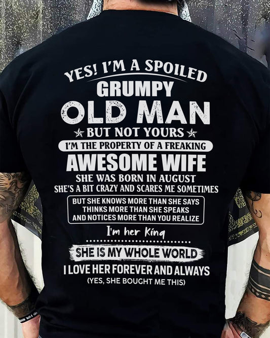 August – Awesome Wife Born In August – Special gift for your Husband TOP8 (SKU07-100-08)