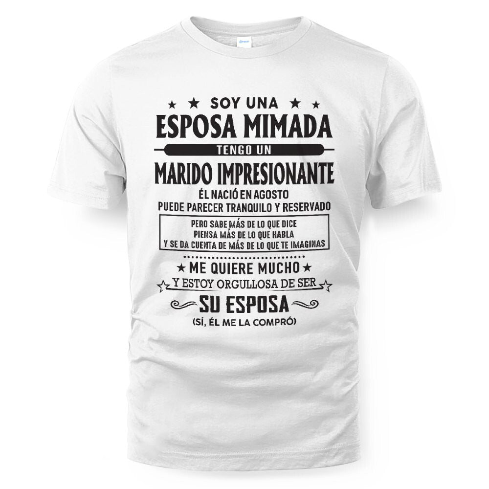 Agosto – Esposo increíble nacido en agosto – Regalo especial para tu esposa – TOP08 (SKU03-11-08)