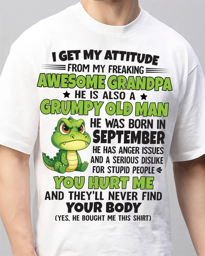 September - Awesome Grandpa Born In September - Special gift for your Grandchildren - TOP09 (SKU09-118-09)