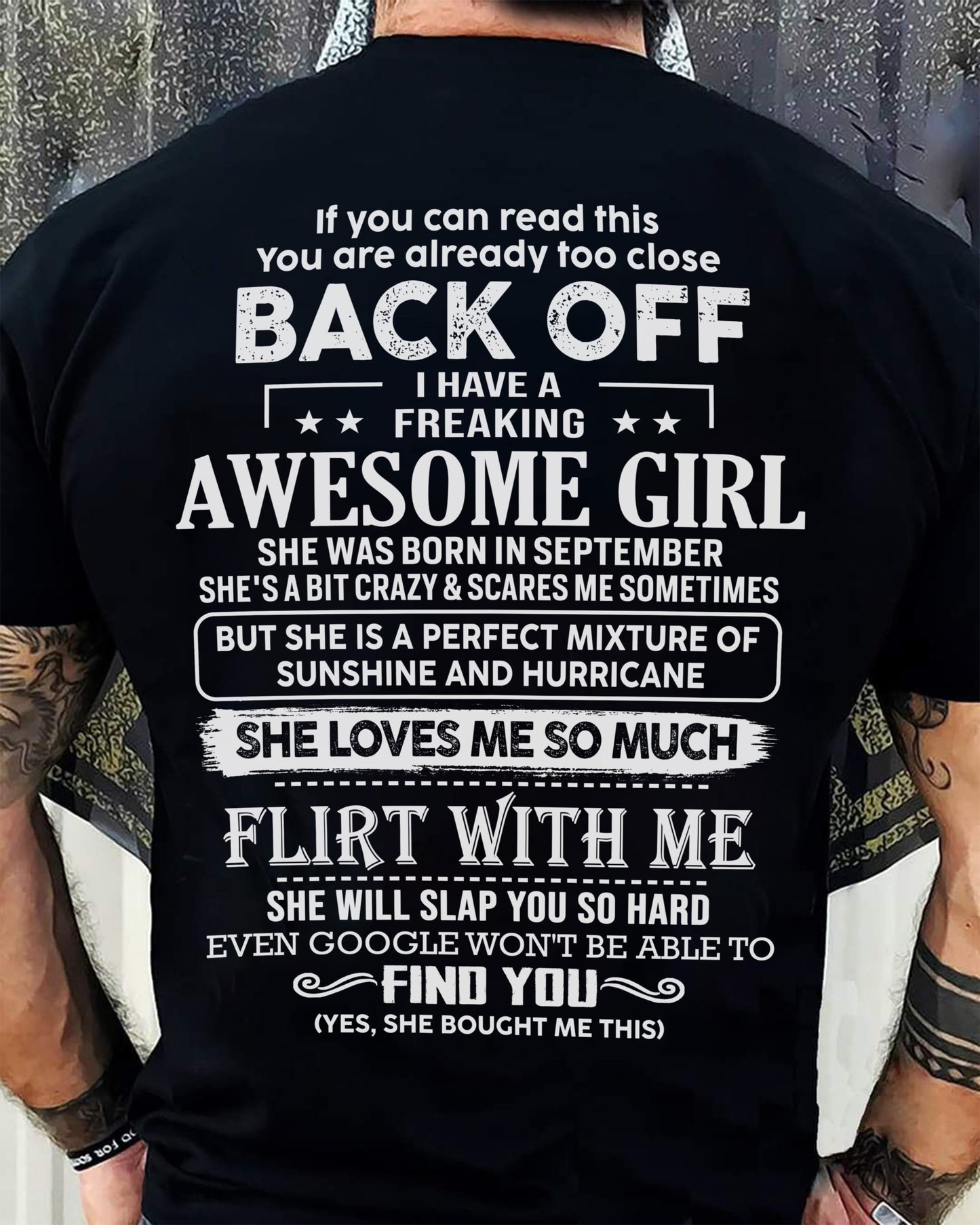 September – Awesome Girlfriend Born In September – Special gift for your Boyfriend – TOP09 (SKU06-17-09)