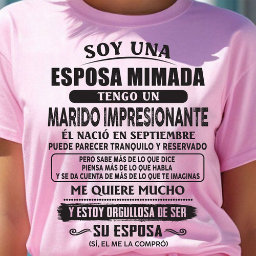 Septiembre – Esposo increíble nacido en septiembre – Regalo especial para tu esposa – TOP09 (SKU07-176-09)