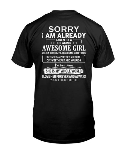Awesome girl - Perfect gift for your boyfriend, husband - (SKU04-86) - TOP00