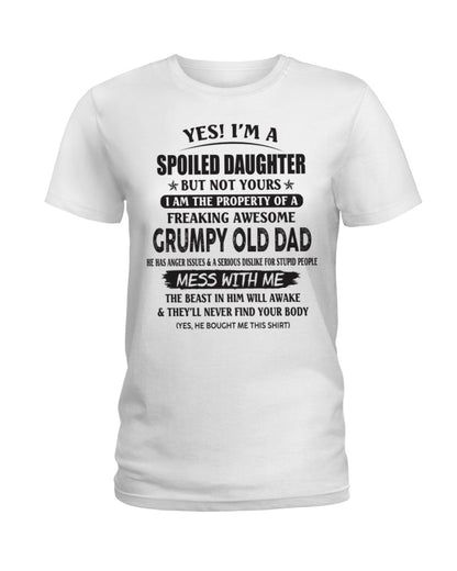 Yes! I'm a Spoiled Daughter - The perfect gift for your daughter - (SKU07-17-00) - TOP00