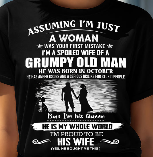 October – Awesome Husband Born In October – Special Gift for Your Wife – TOP10 (SKUD19-02-10)