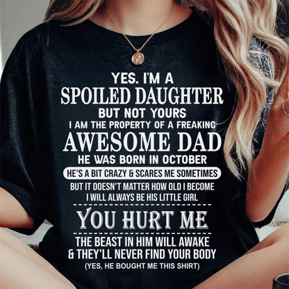 October – Awesome Dad Born In October – Special Gift For Your Daughter – TOP10 (SKU10-121-10)