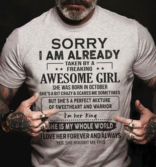 October – Awesome Girlfriend Born In October – Special gift for your Boyfriend – TOP10 (SKUT22-02-10)
