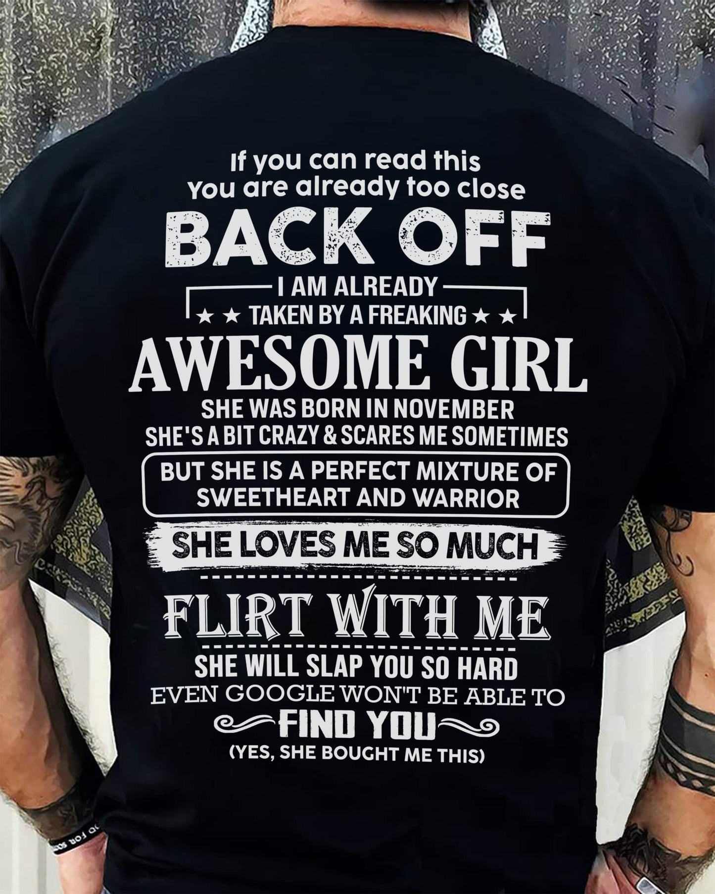 November – Awesome Girlfriend Born In November – Special gift for your Boyfriend – TOP11 (SKU06-25-11)