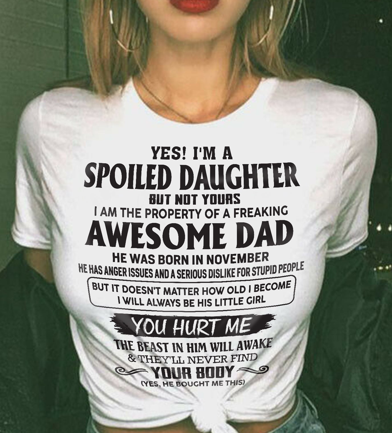 November – Awesome Dad Born In November – Special Gift For Your Daughter – TOP11 (SKUS10-121-11)