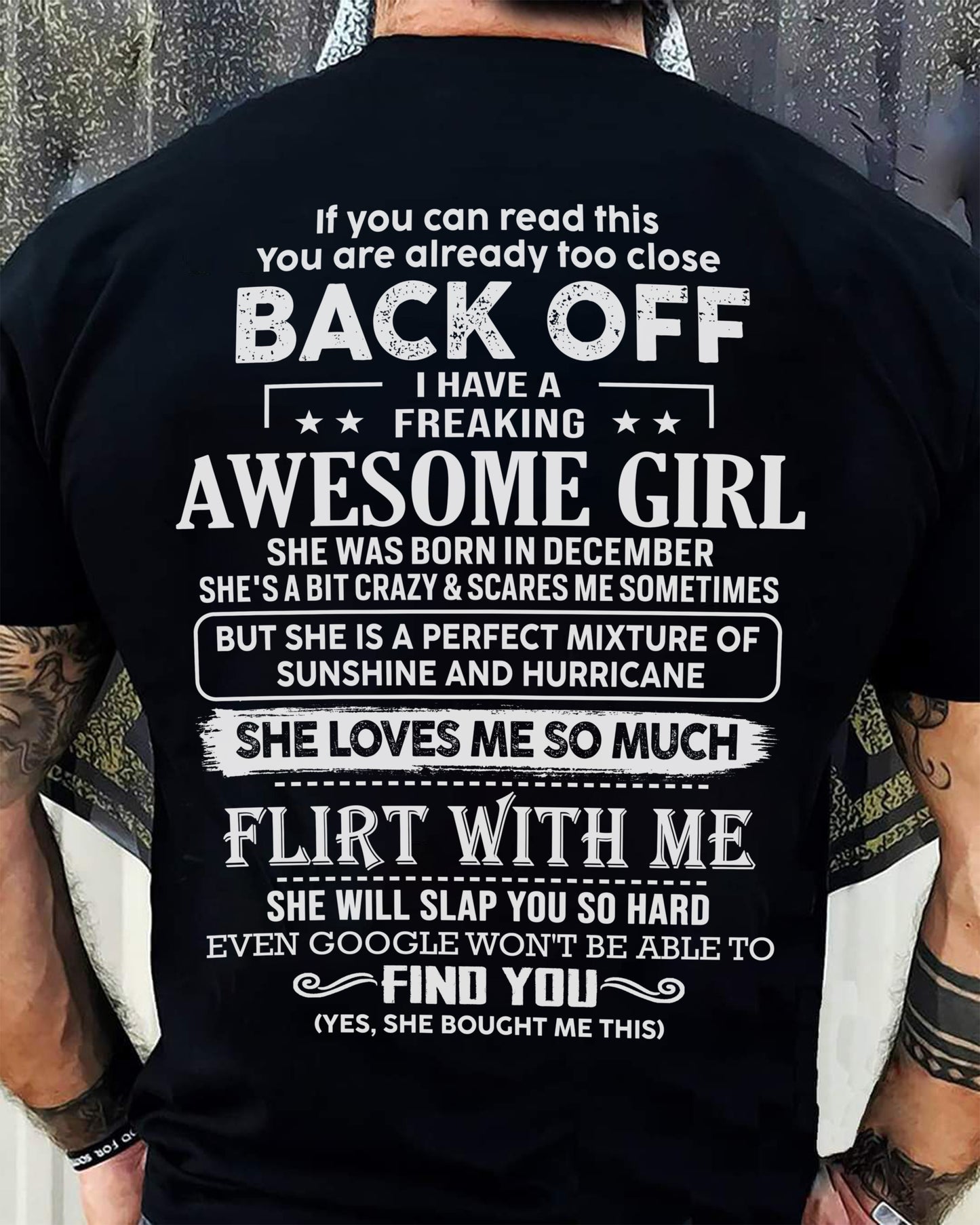 December – Awesome Girlfriend Born In December – Special gift for your Boyfriend – TOP12 (SKU06-17-12)