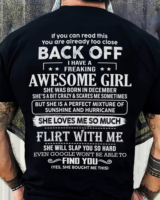 December – Awesome Girlfriend Born In December – Special gift for your Boyfriend – TOP12 (SKU06-17-12)
