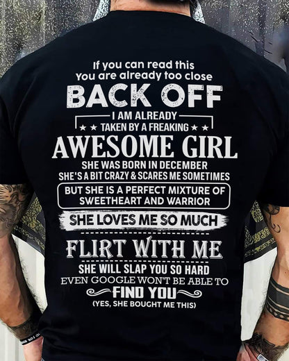 December – Awesome Girlfriend Born In December – Special gift for your Boyfriend – TOP12 (SKU06-25-12)