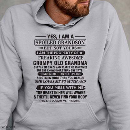 Yes I’m A Stubborn Grandson T-Shirt – Birthday Gift From Grandma / Woman - TOP00 (SKU10-171-00)