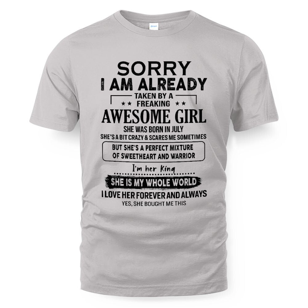 July – Awesome Girlfriend Born In July – Special gift for your Boyfriend – TOP07 (SKUT22-02-07)
