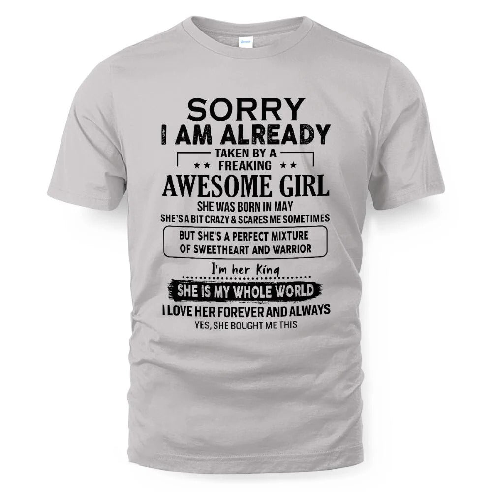 May – Awesome Girlfriend Born In May – Special gift for your Boyfriend – TOP05 (SKUT22-02-05)