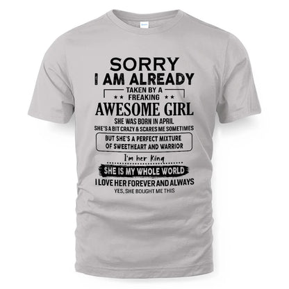April – Awesome Girlfriend Born In April – Special gift for your Boyfriend – TOP04 (SKUT22-02-04)