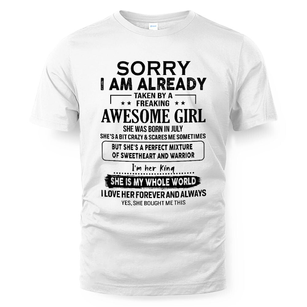 July – Awesome Girlfriend Born In July – Special gift for your Boyfriend – TOP07 (SKUT22-02-07)