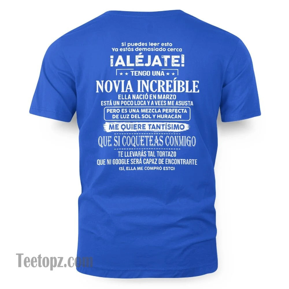 Marzo – Novia increíble nacida en marzo – Regalo especial para tu novio – TOP03 (SKUT06-55-03)