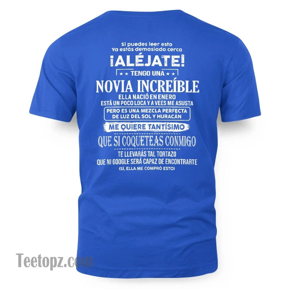 Enero – Novia increíble nacida en enero – Regalo especial para tu novio – TOP01 (SKUT06-55-01)