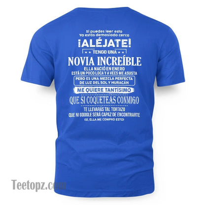 Enero – Novia increíble nacida en enero – Regalo especial para tu novio – TOP01 (SKUT06-55-01)