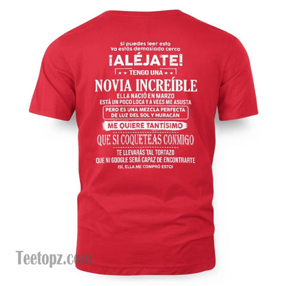 Marzo – Novia increíble nacida en marzo – Regalo especial para tu novio – TOP03 (SKUT06-55-03)