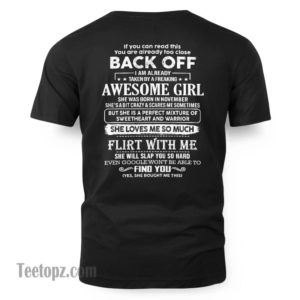 November – Awesome Girlfriend Born In November – Special gift for your Boyfriend – TOP11 (SKU06-25-11)