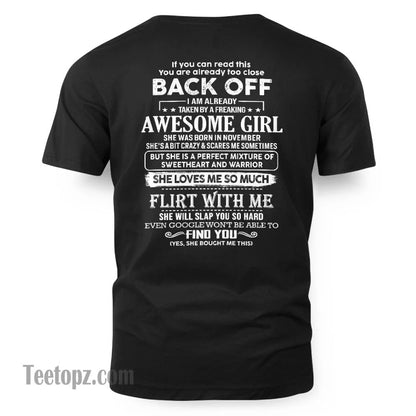 November – Awesome Girlfriend Born In November – Special gift for your Boyfriend – TOP11 (SKU06-25-11)