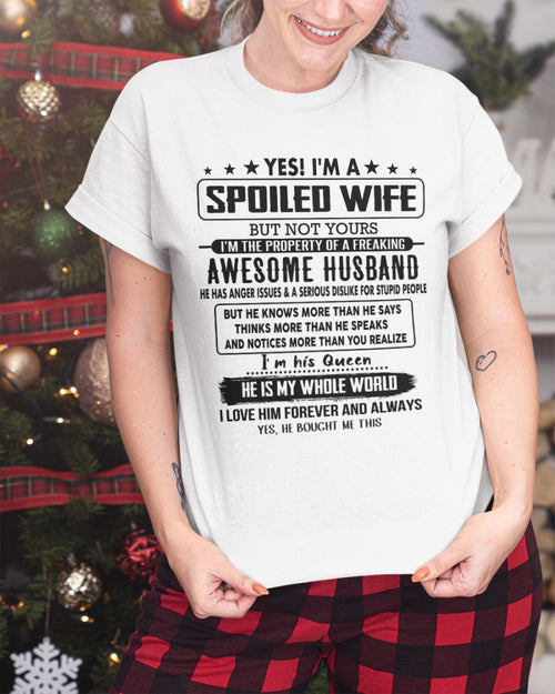 GIFT FOR AWESOME WIFE -SPOILED (SKUTOP-15-00)