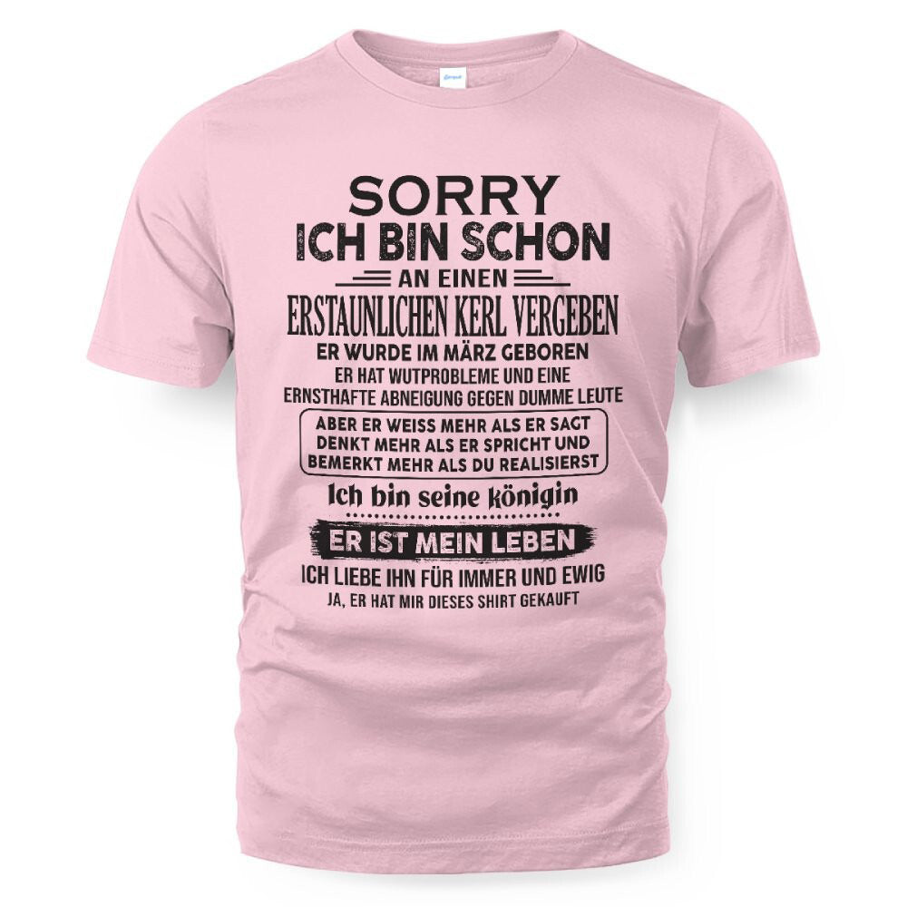 März - Toller Freund, geboren im März - Besonderes Geschenk für deine Freundin - TOP03 (SKU04-136-03)