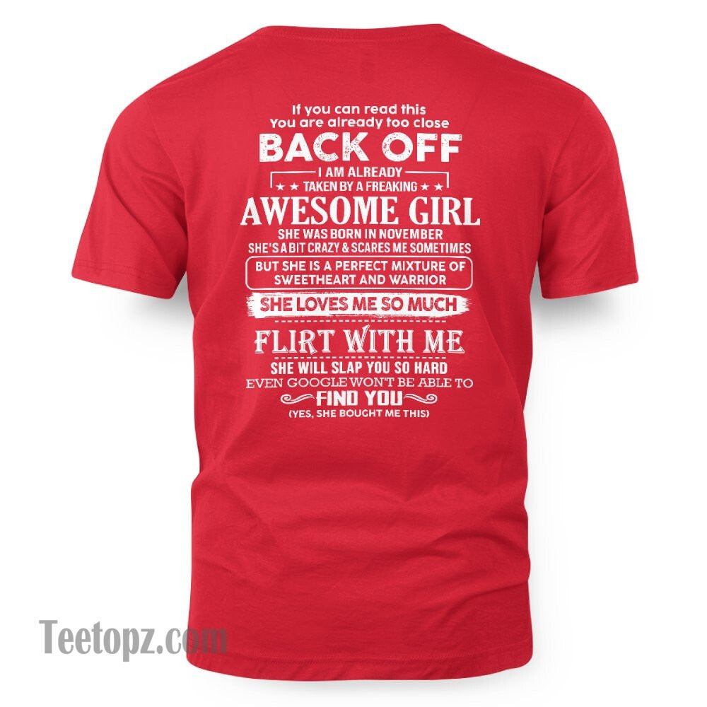 November – Awesome Girlfriend Born In November – Special gift for your Boyfriend – TOP11 (SKU06-25-11)