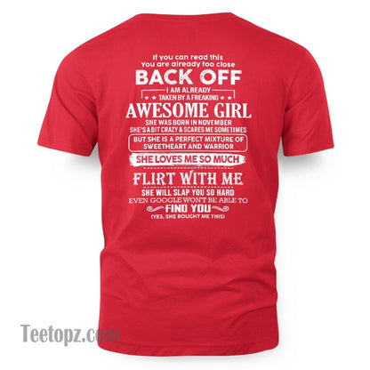 November – Awesome Girlfriend Born In November – Special gift for your Boyfriend – TOP11 (SKU06-25-11)