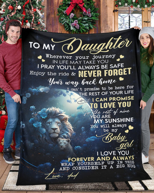 Special Gift For Your Daughter Blanket - From Dad (SKUNOEL-107)