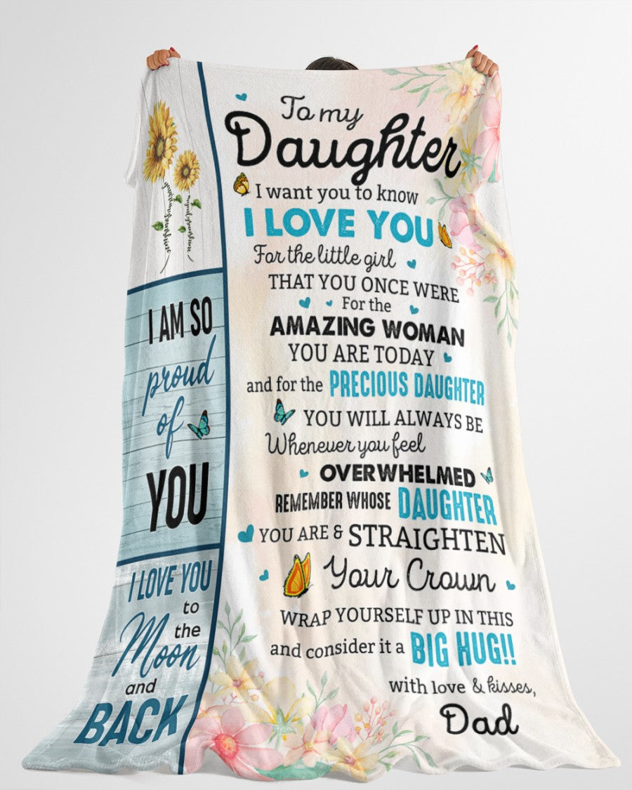 Special Gift For Your Daughter Blanket - From Dad (SKUNOEL-70)