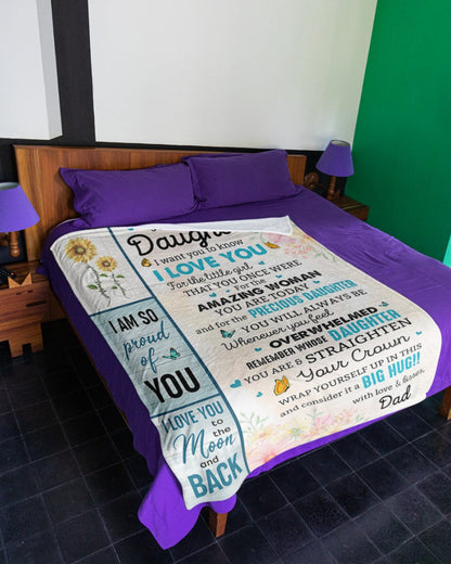 Special Gift For Your Daughter Blanket - From Dad (SKUNOEL-70)