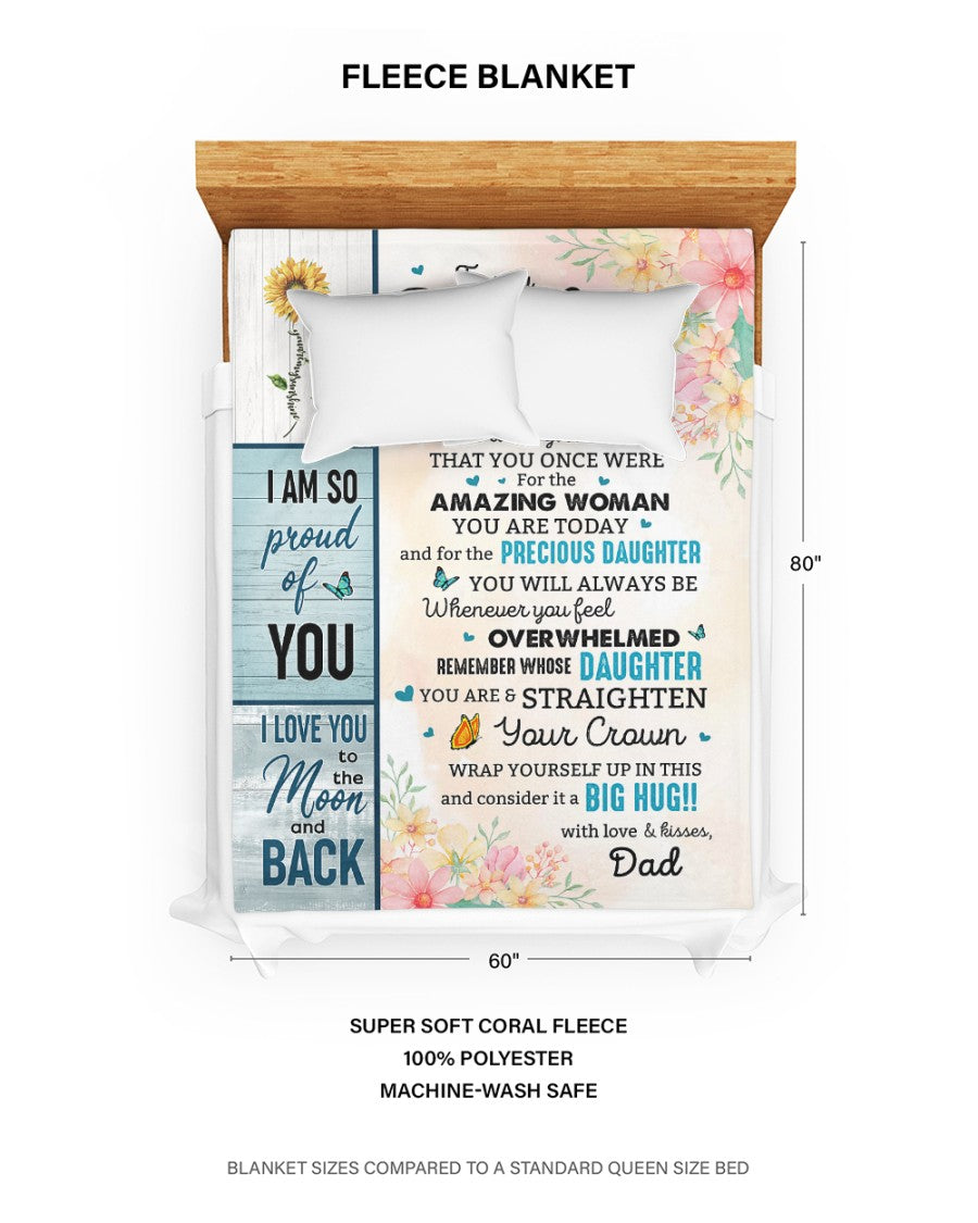 Special Gift For Your Daughter Blanket - From Dad (SKUNOEL-70)