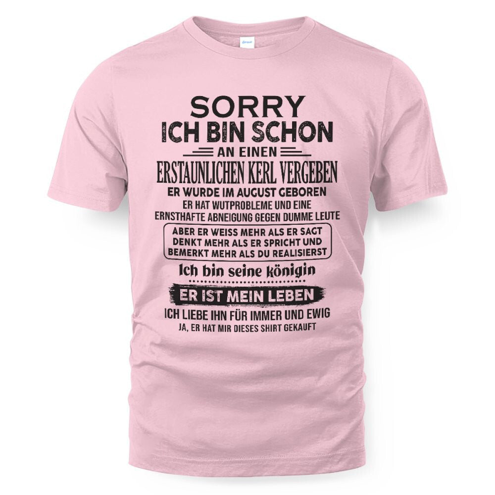August - Toller Freund, geboren im August - Besonderes Geschenk für deine Freundin - TOP08 (SKU04-136-08)