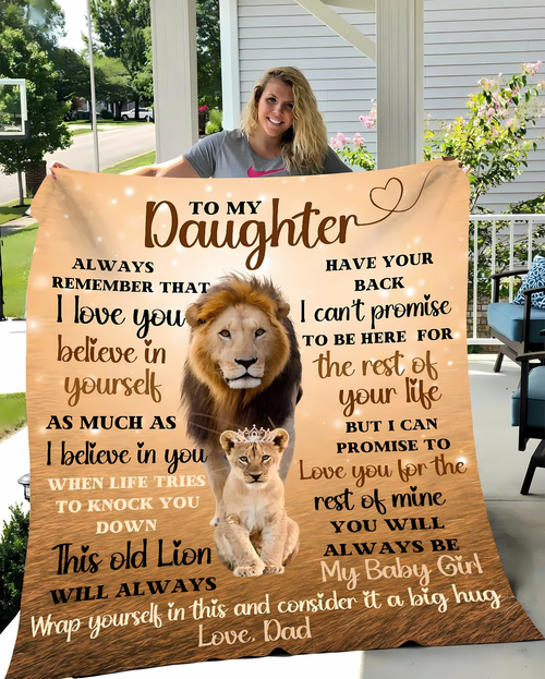 Special Gift For Your Daughter Blanket - From Dad (SKUNOEL-36)