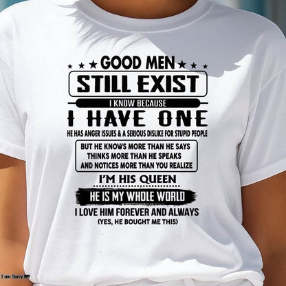 Good men Still Exist - gift for your girlfriend, wife from Husband - TOP00 (SKU-GM-00)