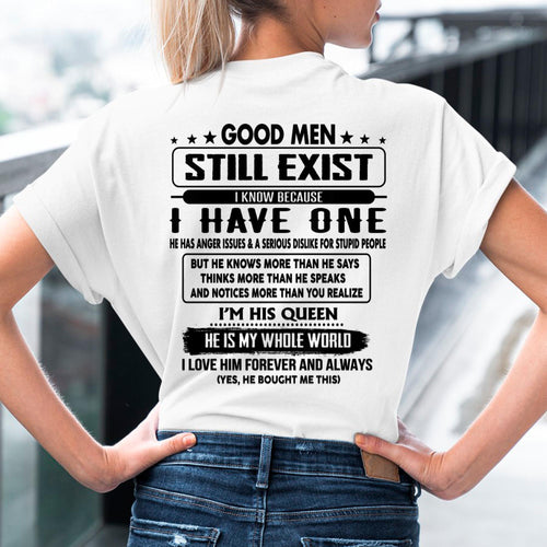 Good men Still Exist - gift for your girlfriend, wife from Husband - TOP00 (SKU-GMSAU-00)