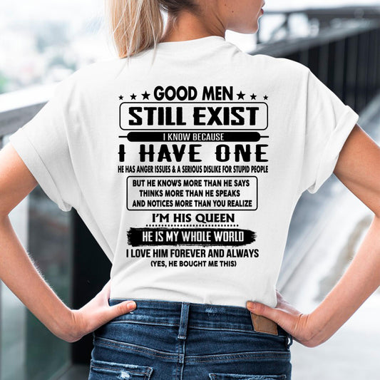 Good men Still Exist - gift for your girlfriend, wife from Husband - TOP00 (SKU-GMSAU-00)