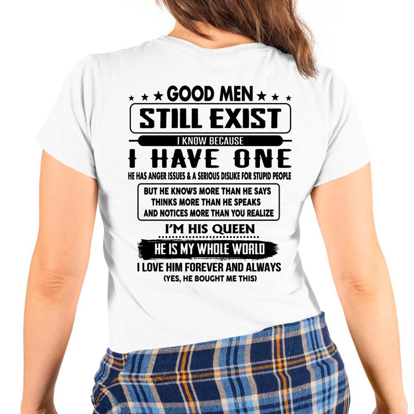 Good men Still Exist - gift for your girlfriend, wife from Husband - TOP00 (SKU-GMSAU-00)