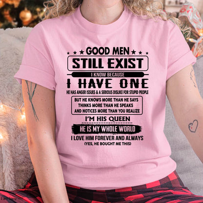 Good men Still Exist - gift for your girlfriend, wife from Husband - TOP00 (SKU-GM-00)