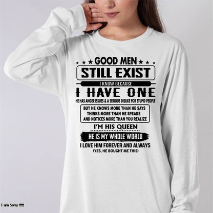Good men Still Exist - gift for your girlfriend, wife from Husband - TOP00 (SKU-GM-00)