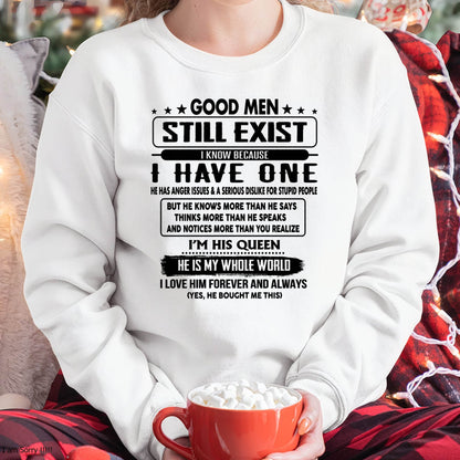 Good men Still Exist - gift for your girlfriend, wife from Husband - TOP00 (SKU-GM-00)