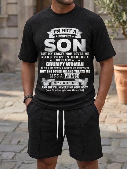 I'm Not A Perfect Son But My Crazy Mom Love Me - Birthday Gift From Mom / Woman - TOP00 A09-739