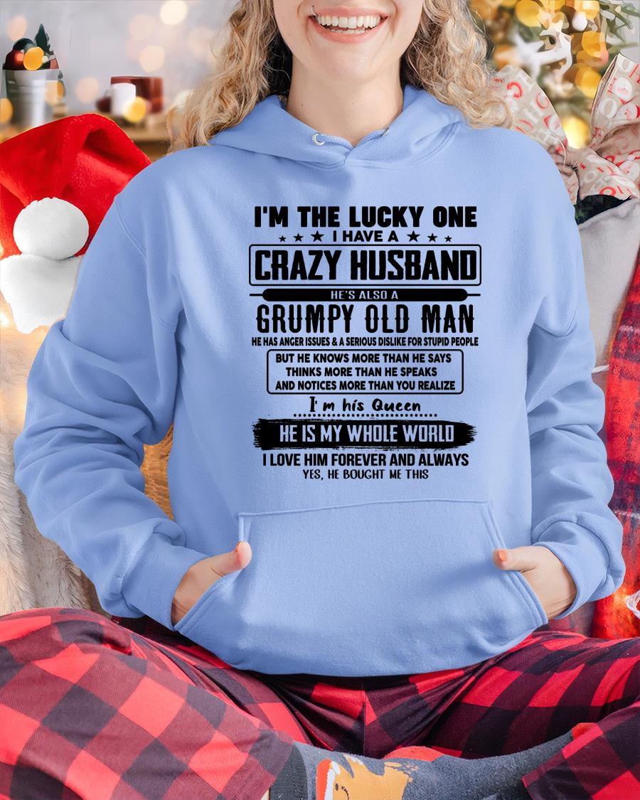 I am Lucky One I Have A Crazy Husband - Gift for Wife From Husband - TOP00 (SKUT-LUCKYONE-00)