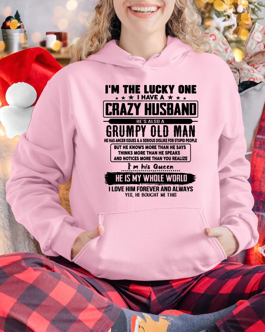 I am Lucky One I Have A Crazy Husband - Gift for Wife From Husband - TOP00 (SKUT-LUCKYONE-00)
